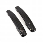For Vauxhall Holden Opel Tigra TwinTop B ASTRA GTC CORSA TIGRA ADAM 2004-2009 black carbon fibre car side door handle cover without smart entry