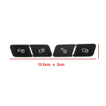 Mercedes Benz C klass W204 C180 C200 C220 C300 2007 2014 auto ukseluku juhtl&uuml;liti nupu remondi kleebis Style A black