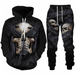 Kevad s&uuml;gise pealuu 3D prinditud meeste dressipluus/p&uuml;ksid 2tk komplekt Unisex Streetwear t&otilde;mblukuga kapuutsiga &uuml;likond Meeste vabaaja jope dressid M