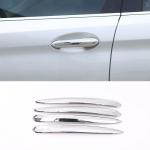 4 tk ABS Chrome Poola auto uksek&auml;epideme liistud B+W 5-seeria G30 530li 2018 jaoks B+W X4 G02 2018 autotarvikute jaoks