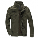 Moodne meeste jope Jean Military Army Soldier Cotton Air Force Meeste jakid 3XL armee roheline v&auml;rv