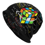 Matemaatika Rubiks Rubix Cube Caps Kapott M&uuml;tsid Mood Kootud M&uuml;ts Naistele Unisex S&uuml;gis Talv Soe Skullies Beanies M&uuml;tsid Beanies Hat