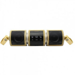 Juhtraud mootorratta MP3-m&auml;ngija k&otilde;lar Bluetooth muusika FM-raadio veekindel reguleeritav kronstein Mootorratta heli stereo 12V kuld