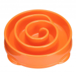 Tervislik libisemisvastane s&ouml;&ouml;t k&otilde;hupuhituseks Lemmiklooma koera kassi interaktiivne aeglase toidukauss S oranž