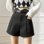 Tviidp&uuml;ksid Naiste &uuml;hev&auml;rvilised vabaaja k&otilde;rge v&ouml;&ouml;kohaga laia s&auml;&auml;rep&uuml;ksid S must