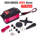 Servo RC 1/5 servo veekindel suure p&ouml;&ouml;rdemomendiga servo 60 kg 80 kg 150 kg 8,4 V Metal Gear digitaalne servo Redcat HPI Baja 5B SS jaoks