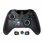 VAORLO juhtmevaba kontroller Nintendo Switch OLED Console Pro m&auml;ngupuldile koos 1000Mah taaslaetava akuga programmeeritava turbofunktsiooniga must