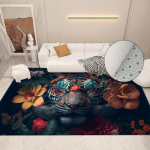 3D Tiger Carpet Elutoa Pehmed Magamistoa Vaibad Loomaprintidega Mood Vannitoa P&otilde;randamatt Magamistoa vaip 40x60cm 1pcs
