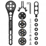 Jalgratta juhtraua ratta arvutihoidiku pikendus maanteeratta k&auml;epideme s&uuml;sinikkiust pikendusvarda jalgratas must