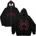 Y2k Naiste Spider Print Hoodies Naiste Hip Hop T&otilde;mblukuga Pikkade Varrukatega Jakk Mantlid S&uuml;gistalvine Harajuku Vaba kapuutsiga kampsun S