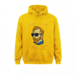 Soodushinnaga Unisexi naiste Vincent Van Gogh Hard Or Go Home Artist Huumor Pun Streetwear Hoodie Pusad Spordir&otilde;ivad vabaaja 2XL