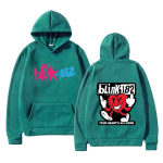 Blink-182 Punkb&auml;nd Rockmuusika Huppar Unisex/naised Mood Vabaaegne Dressipluus S&uuml;gis Pikkade varrukatega Fliisist Huppar Anime Graafikaga R&otilde;ivad L blue