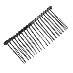 Naiste n&auml;htamatud katkised juuksen&otilde;ela kujundamise t&ouml;&ouml;riistad K&otilde;rgelt l&otilde;igatud juuksen&otilde;elaga juukseklamber t&auml;iskasvanutele m&otilde;eldud kammidesse Juuste aksessuaarid 2.8*20cm