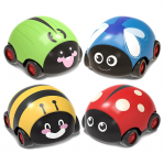 Tagasit&otilde;mmatavad autod kingitused 1&ndash;3-aastastele t&uuml;drukutele, h&otilde;&otilde;rdj&otilde;ul t&ouml;&ouml;tav s&otilde;idukim&auml;ngukomplekt v&auml;ikelaste m&auml;nguasjad 1&ndash;3-aastastele t&uuml;drukutele, l&uuml;kake ja mine tagasi autom&auml;nguasjad (4 pakk) 8.89x5.33cm,4-Pack