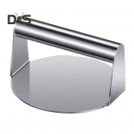 Roostevabast terasest hamburgeripress k&auml;epidemega, ruudukujulise &uuml;mmarguse nakkumatu toidukvaliteediga grillrest Liha peekonist steikiburger k&auml;sitsi purustaja t&ouml;&ouml;riistaga k&ouml;&ouml;k Square