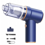 Uus 2-in-1 v&otilde;imas 12000 Pa juhtmeta autotolmuimeja Mini kaasaskantav tolmuimeja ja f&ouml;&ouml;n, mis sobivad auto klaviatuuri puhastamiseks China sinine