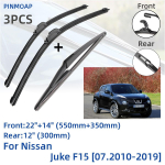 Nissan Juke F15 jaoks 07.2010-2019 Eesmised tagumised klaasipuhasti terad harjad L&otilde;ikuri tarvikud J Konks 2011 2012 2013 2014 2015 2016 2017 2018
