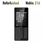 Renoveeritud Nokia Originaal Nokia 216 Mobiiltelefon 2 SIM-kaardiga No charger sinine
