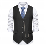 Cozy Up Meeste vabaaja &auml;rivestid Kerge vest Slim Fit &uuml;likonnavest S must