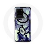 &Uuml;mbris Samsung Galaxy S20 Ultra Dreamcatcheri jaoks lilla hall ja must