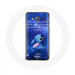 &Uuml;mbris Samsung Galaxy J5 Stitch Ohana Quote jaoks