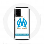 Valge taustaga &uuml;mbris Samsung Galaxy S11 Plus Olympique de Marseille logoga
