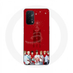 &Uuml;mbris Oppo A74 BTS Bangtan Boysi punase taustaga j&otilde;ulukingituseks 2023