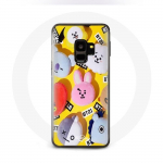 &Uuml;mbris Samsung Galaxy S9 BTS Bangtan Sonyeondan BT21 Tata Chimmy Cooky Rj Shooky Koya Mang Et Van jaoks