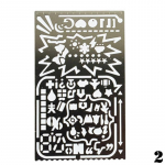 Vintage kaasaskantavad roostevabast terasest &scaron;abloonid &otilde;&otilde;nsad joonlauad reisip&auml;eviku m&auml;rkmiku isetegemise t&ouml;&ouml;riist 1