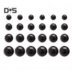 12 paari k&otilde;rvaklappe Faux Pearl erineva suurusega Siledad allergiavastased Kerged peen k&otilde;rvakaunistus ehted ballipeol pruudi k&otilde;rvar&otilde;ngad must