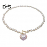 Pearl Choker kaelakeed Naiste kunstp&auml;rlitest armastuss&uuml;da Clavicle kett kampsun kaelakee moe aksessuaarid igaks juhuks valge