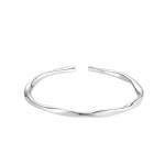 S999 t&auml;issilver H&otilde;beehted Mobius K&otilde;rge kvaliteediga k&auml;ev&otilde;ru Naiste V&auml;ike disain Lihtne s&otilde;rmus H&otilde;bedane k&auml;ev&otilde;ru Ehted Qixi Adjustable size