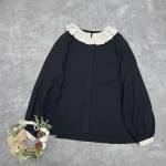 Johnature Ruffles Collar naiste s&auml;rgid Kevadised vabaaja lapit&ouml;&ouml;d, v&auml;rvid lahtised puuvillased lihtsad naiste pluusid One Size must