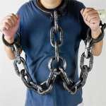 Realistlikud plastikust k&auml;erauad Halloweeniks - Vastupidavad, reguleeritavad, mugavad - Ideaalne cosplay jaoks ja kummitusmaja dekoratsiooniks Hand head chain