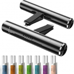 Car Air Fresheners Scents Diffuser Vent Clips Perfume Essential Oil sticks Fro Women Men Automotive Fragrance Decoration Accessories(Black) Incense stick black