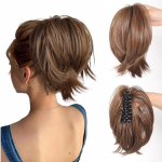 S&uuml;nteetiline klamber sirge juukseringiga hobusesaba parukas naistele hobusesabaga juuksed l&uuml;hikesed lokkis hobusesaba pikendused Saadaval on mitmesuguseid v&auml;rve