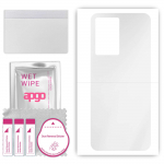apgo Ultra Clear Protective Skin Sticker for the back compatible with Oppo A57 4G, Wrap Film, Hydrogel Film, Flexible, Soft TPU with positioning layer