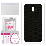 apgo Protective Skin Sticker for the back compatible with Samsung Galaxy J6 Plus, Wrap Film, Foil, Vinyl - Pattern Matrix
