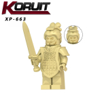 Iidse terrakotaarmee mudelplokid MOC-klotside komplekt kingitused m&auml;nguasjad lastele KT1089