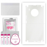 apgo Protective Skin Sticker for the back+sides compatible with Honor 50 LITE, Full Wrap Film, Foil, Vinyl - Pattern Matte Transparent