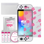 apgo Ultra-Clear Hybrid kaitseklaas, mis &uuml;hildub Nintendo Switch Olediga, paindlik nanoklaas, suurep&auml;rane asendus karastatud klaasile, kriimustuskaitse