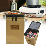 Laagri gaasipaagi hoiukott, mis kannab konteinerit, piknik seljakotireisimiseks 22cmx15cm