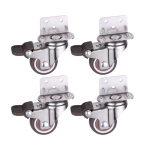 4 tk M&ouml;&ouml;blirattad Rattad Mute Pehme Kummist P&ouml;&ouml;rlev ratas beebik&auml;rule H&auml;lli Rattad Majapidamistarvikud 1inch