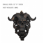 DL Punk Skull Saatan Lamba skelett Pea uksekoputaja vaigust skulptuuri ornament
