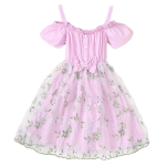 Suvine printsesskleit lastele Riietus T&uuml;drukutele Roosa pitstikandid Kleit &otilde;lgadeta Rihmad v&ouml;&ouml;rist kleidid 8Y purpurroosa