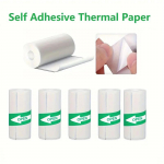 5 tk termopaber, isekleepuv miniprinteri paber, prinditav kleebisepaber taskutermoprinteri jaoks 5pcs Adhesive valge
