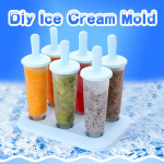 Popsicle j&auml;&auml;masina komplekt 6 pakendiga korduvkasutatavate j&auml;&auml;vormide hoidikute meisterdamine lastele ja t&auml;iskasvanutele Suurep&auml;rane kingitus One Size sinine