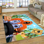 Multifilm Grizzy ja Lemmingud Vaip Magamistuppa, Elutuppa, Koju, Diivani Kaunistuseks, Laste M&auml;ngu Suur Dekoratiivne P&otilde;randamatt Kingitus 40cm x 60cm