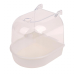 Lemmiklindude vann Rippuv papagoi vann linnupuuritarvikud vanni du&scaron;ikabiin 13cm*12.5cm valge