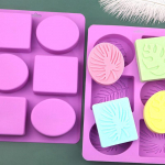 6 &otilde;&otilde;nsust ruudukujulised ovaalsed lehed K&auml;sitsi valmistatud seebivorm koogivorm k&uuml;&uuml;nlavorm